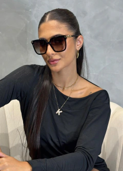Oculos Acetato Metal Lente Luz Da Lua