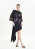 Vestido Curto T-shirt Assimétrico com Renda na internet