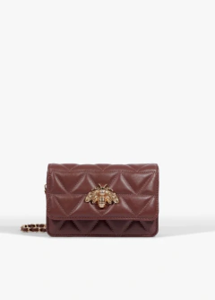 Bolsa Tiracolo 4Grls Believe Pequena Couro Marrom