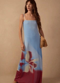 Vestido Tule Estampa Íris