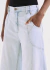 Calça Jeans Wide Leg com Recortes Lavagem Clara Open - comprar online