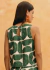 Cropped Quadradinho Estampado Del Oro Cacay na internet