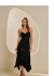 Vestido Midi com Busto Franzido FORUM - comprar online