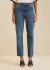 Calça Jeans Reta Cintura Alta Denim Médio - Nadia - comprar online