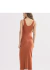 Vestido Feminino Canelado com Detalhes Open - comprar online
