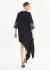 Vestido Curto T-shirt Assimétrico com Renda - comprar online