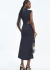 Vestido Midi Gola Alta com Recorte e Franzidos Colcci - comprar online
