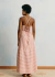 Vestido Longo Flor Crochê Listrado Cacay - comprar online