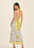 Vestido Midi Frente Única Estampado Isy - comprar online