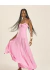 Vestido Longo Frente Única com Busto Drapeado Isy - comprar online