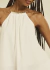 Blusa Halter Neck Fluido com Detalhe Metálico na internet