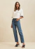 Calça Jeans Reta Cintura Alta Denim Médio - Nadia