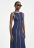 Vestido Midi Bicolor Com Debrum Contrastante Colcci - comprar online