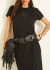Vestido Maxi Midi em Malha com Fenda e Aplicação - comprar online