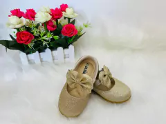 Sapatilha Infantil Cinderela Flor Di Mila- Gliter Dourado na internet