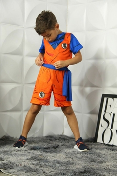 Fantasia Festa Infantil Menino Super Heróis - Goku na internet