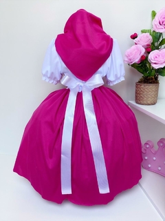 Fantasia Vestido Festa Infantil Camponesa C/ Lenço - comprar online
