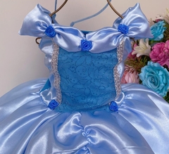 Imagem do Fantasia Vestido Luxo Infantil Princesa Cinderela / Frozen