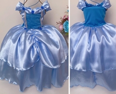 Fantasia Vestido Luxo Infantil Princesa Cinderela / Frozen