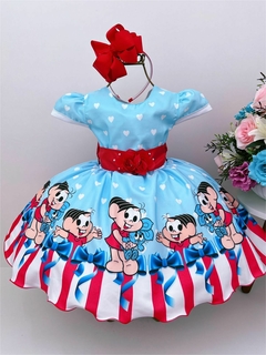 Vestido de Festa Luxo Infantil Monica Acompanha Tiara - comprar online