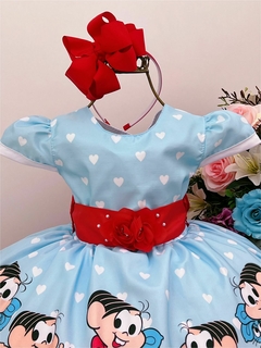 Vestido de Festa Luxo Infantil Monica Acompanha Tiara na internet