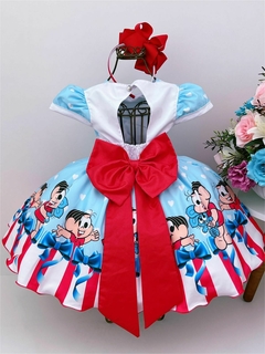 Vestido de Festa Luxo Infantil Monica Acompanha Tiara - Espaço Mary Kids