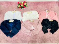 Bolero Casaquinho Infantil Pelúcia Luxo - Rosa - comprar online