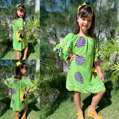 Vestido Curto Infantil Juvenil Menina Fazenda - Moda Verão
