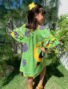 Vestido Curto Infantil Juvenil Menina Fazenda - Moda Verão - Espaço Mary Kids