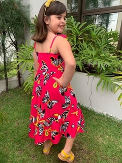 Vestido Midi Infantil / Juvenil Menina Fazenda - Moda Verão - comprar online