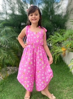 Macacão Pantalona Infantil/ Juvenil Fazenda - Moda Verão