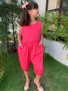 Macacão Midi Infantil / Juvenil Fazenda - Moda Verão - Espaço Mary Kids