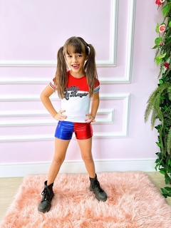 Fantasia Festa Infantil Meninas Super Heroínas - Arlequina na internet