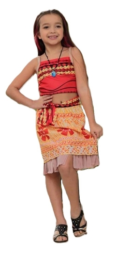 Fantasia Festa Infantil Menina Super Heroínas - Moana