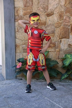 Fantasia Festa Infantil Menino Super Heróis - Homem de Ferro