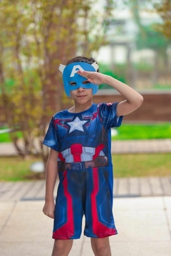 Fantasia Festa Infantil Menino Super Heróis - Capitão América