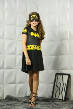 Fantasia Festa Infantil Menina Super Heroínas - Bat Girls