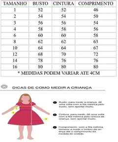 Vestido Festa Junina Infantil Caipira - Mod. 24 - Espaço Mary Kids