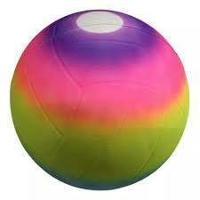 pelota de voley goma pesada fluor