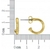 Brinco Meia Argola Lilica Ouro - comprar online