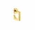 Brinco Meia Argola Square Ouro