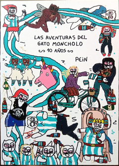 Las Aventuras del Gato Moncholo - 10 años - CON STICKERS, FIRMADO POR EL AUTOR