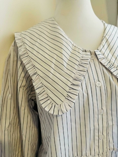 CAMISA POPLIN MAXI CUELLO #C47 - tienda online