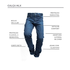 CALÇA HLX JEANS IBIZA COMFORT - TRILHA FORTE