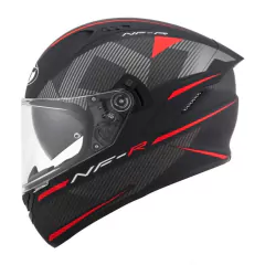 CAPACETE KYT NFR LOGOS VERMELHO FOSCO