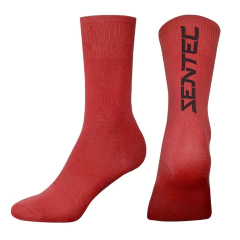 MEIA SENTEC PERFORMANCE (18CM) VERMELHA