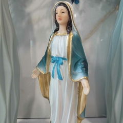 Imagem Nossa Senhora das Graças 20cm Resina importada Premium Riqueza de Detalhes Oratório Fé na internet