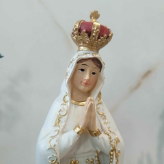 Imagem Nossa Senhora de Fátima 30cm em Resina Importada Rica em Detalhes na internet