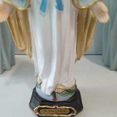 Imagem Nossa Senhora das Graças 20cm Resina importada Premium Riqueza de Detalhes Oratório Fé - loja online