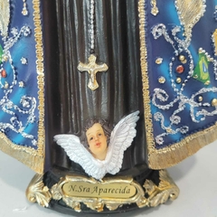 Imagem Nossa Senhora Aparecida 32cm em Resina Importada Rica em Detalhes Envio Rápido na internet